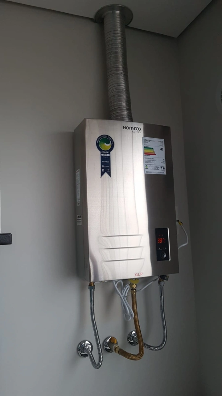 Instalação de aquecedor